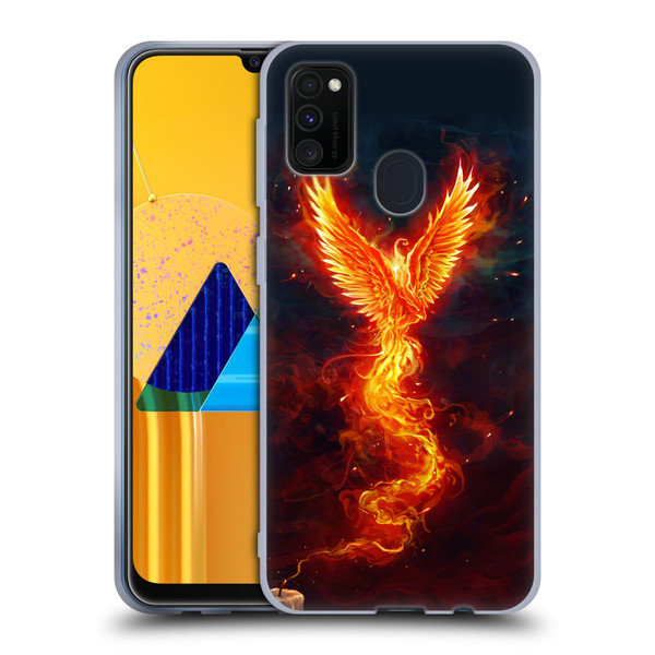 Christos Karapanos Phoenix 2 From The Last Spark Soft Gel Case for Samsung Galaxy M30s (2019)/M21 (2020)