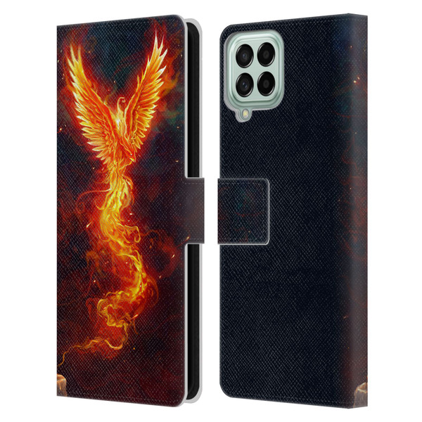 Christos Karapanos Phoenix 2 From The Last Spark Leather Book Wallet Case Cover For Samsung Galaxy M33 (2022)
