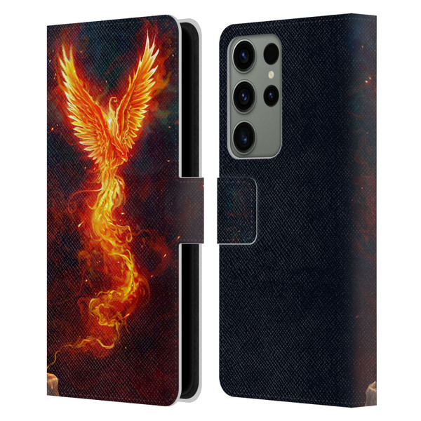 Christos Karapanos Phoenix 2 From The Last Spark Leather Book Wallet Case Cover For Samsung Galaxy S23 Ultra 5G