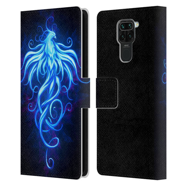 Christos Karapanos Phoenix 2 Royal Blue Leather Book Wallet Case Cover For Xiaomi Redmi Note 9 / Redmi 10X 4G