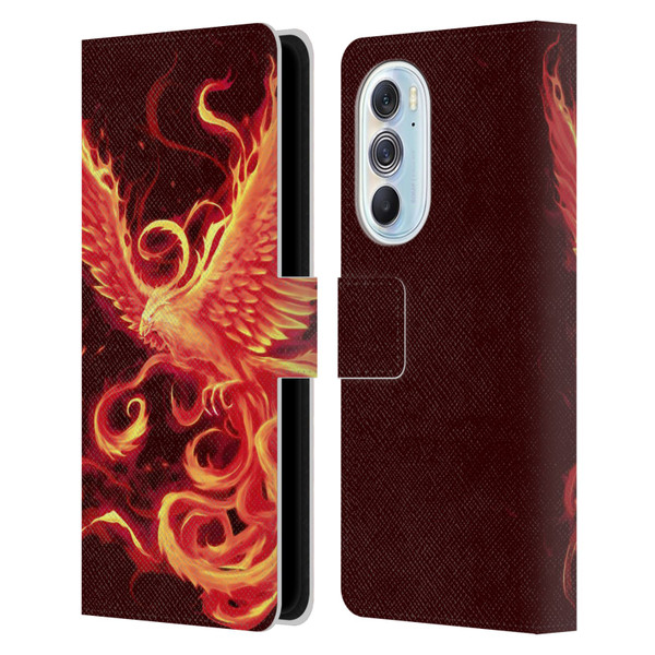 Christos Karapanos Phoenix 3 Resurgence 2 Leather Book Wallet Case Cover For Motorola Edge X30