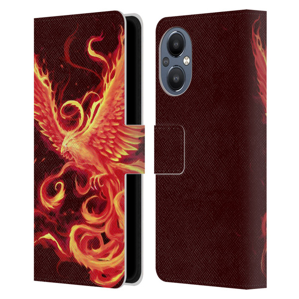 Christos Karapanos Phoenix 3 Resurgence 2 Leather Book Wallet Case Cover For OnePlus Nord N20 5G