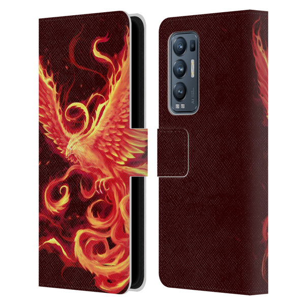 Christos Karapanos Phoenix 3 Resurgence 2 Leather Book Wallet Case Cover For OPPO Find X3 Neo / Reno5 Pro+ 5G