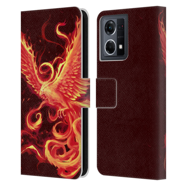 Christos Karapanos Phoenix 3 Resurgence 2 Leather Book Wallet Case Cover For OPPO Reno8 4G