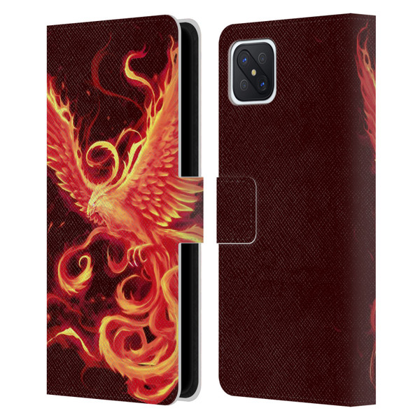 Christos Karapanos Phoenix 3 Resurgence 2 Leather Book Wallet Case Cover For OPPO Reno4 Z 5G