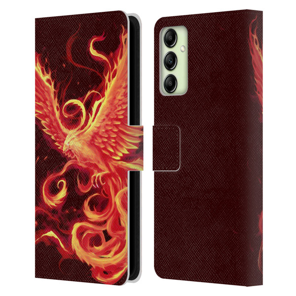 Christos Karapanos Phoenix 3 Resurgence 2 Leather Book Wallet Case Cover For Samsung Galaxy A14 5G