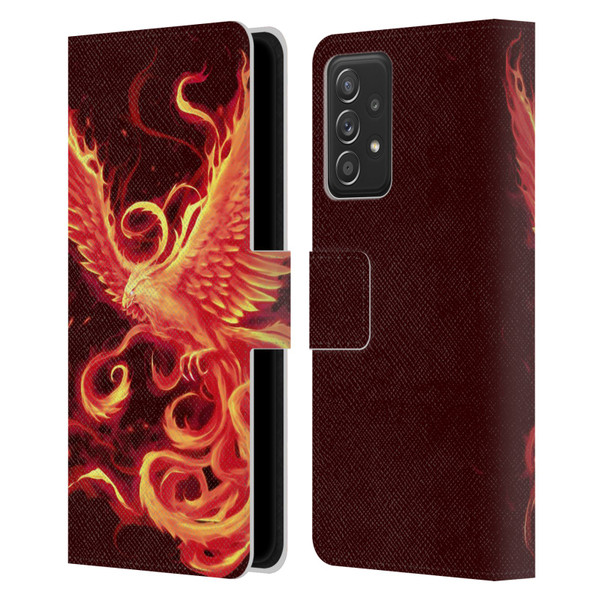 Christos Karapanos Phoenix 3 Resurgence 2 Leather Book Wallet Case Cover For Samsung Galaxy A53 5G (2022)