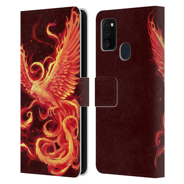 Christos Karapanos Phoenix 3 Resurgence 2 Leather Book Wallet Case Cover For Samsung Galaxy M30s (2019)/M21 (2020)