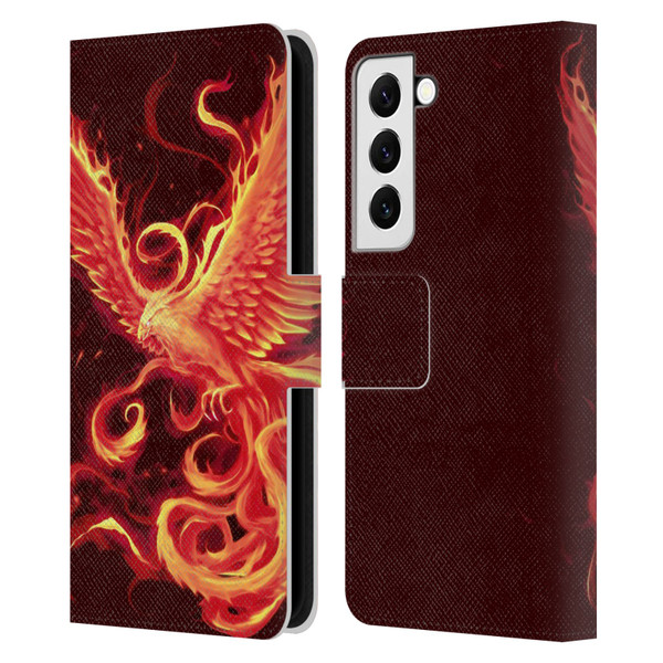 Christos Karapanos Phoenix 3 Resurgence 2 Leather Book Wallet Case Cover For Samsung Galaxy S22 5G