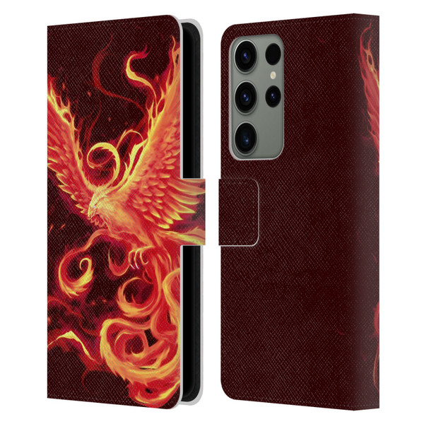 Christos Karapanos Phoenix 3 Resurgence 2 Leather Book Wallet Case Cover For Samsung Galaxy S23 Ultra 5G