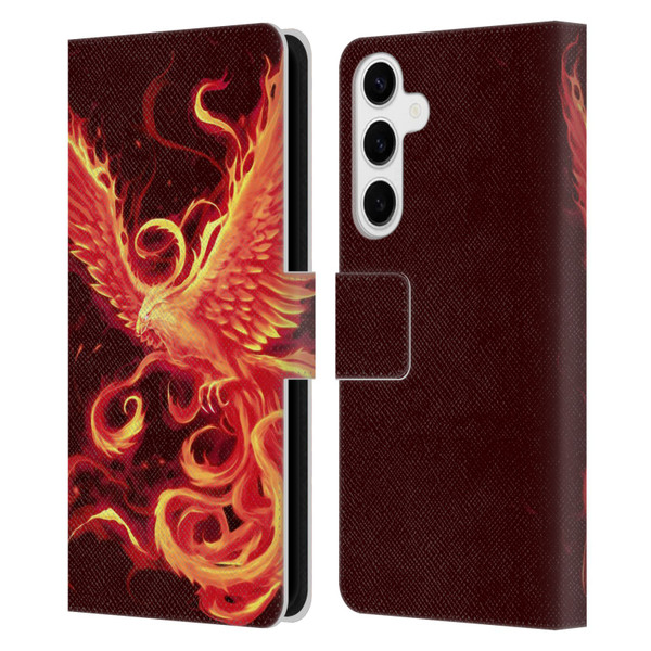 Christos Karapanos Phoenix 3 Resurgence 2 Leather Book Wallet Case Cover For Samsung Galaxy S24+ 5G