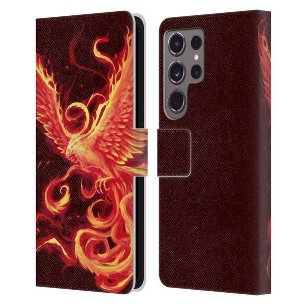 Christos Karapanos Phoenix 3 Resurgence 2 Leather Book Wallet Case Cover For Samsung Galaxy S24 Ultra 5G