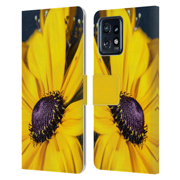 PLdesign Flowers And Leaves Daisy Leather Book Wallet Case Cover For Motorola Moto Edge 40 Pro