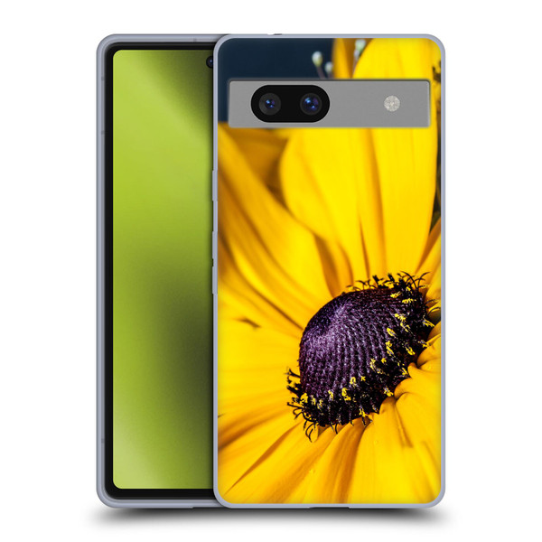 PLdesign Flowers And Leaves Daisy Soft Gel Case for Google Pixel 7a