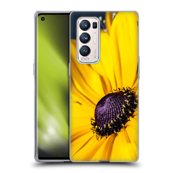 PLdesign Flowers And Leaves Daisy Soft Gel Case for OPPO Find X3 Neo / Reno5 Pro+ 5G