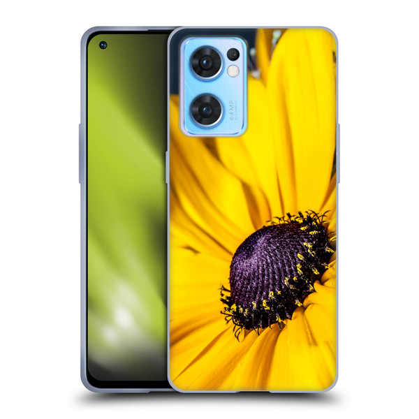 PLdesign Flowers And Leaves Daisy Soft Gel Case for OPPO Reno7 5G / Find X5 Lite