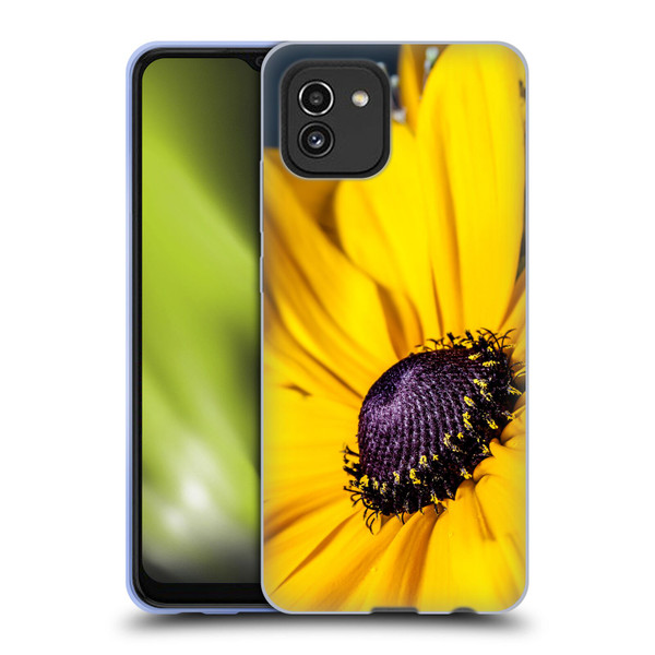 PLdesign Flowers And Leaves Daisy Soft Gel Case for Samsung Galaxy A03 (2021)