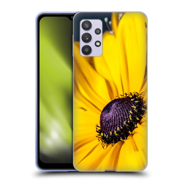 PLdesign Flowers And Leaves Daisy Soft Gel Case for Samsung Galaxy A32 5G / M32 5G (2021)