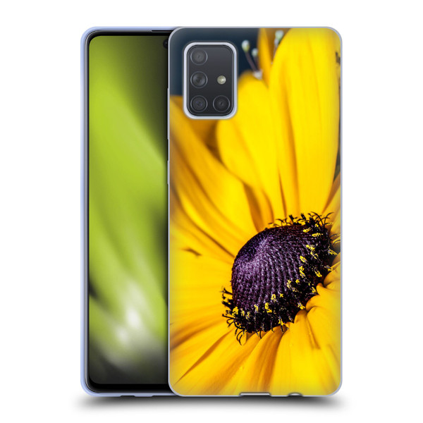 PLdesign Flowers And Leaves Daisy Soft Gel Case for Samsung Galaxy A71 (2019)