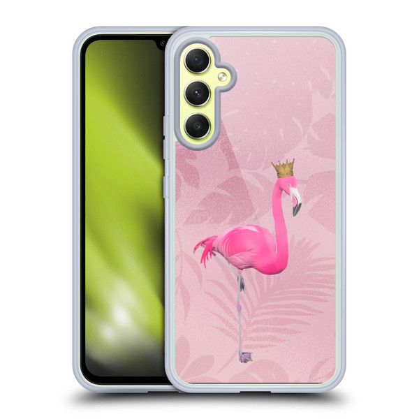 LebensArt Assorted Designs Flamingo King Soft Gel Case for Samsung Galaxy A34 5G