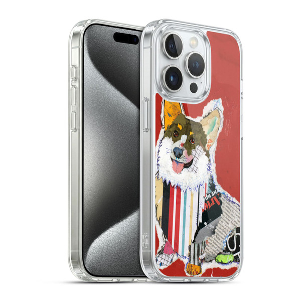 Michel Keck Dogs 2 Corgi Soft Gel Case for Apple iPhone 15 Pro & MagSafe