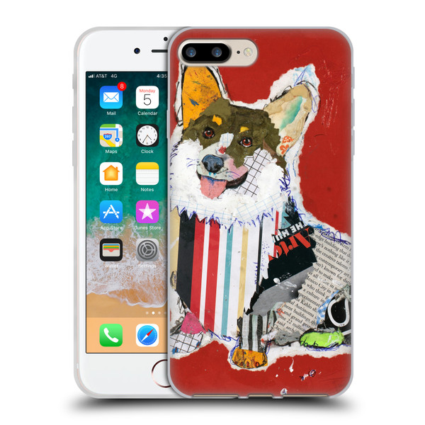 Michel Keck Dogs 2 Corgi Soft Gel Case for Apple iPhone 7 Plus / iPhone 8 Plus