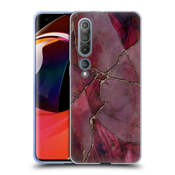 LebensArt Mineral Marble Red Soft Gel Case for Xiaomi Mi 10 5G / Mi 10 Pro 5G