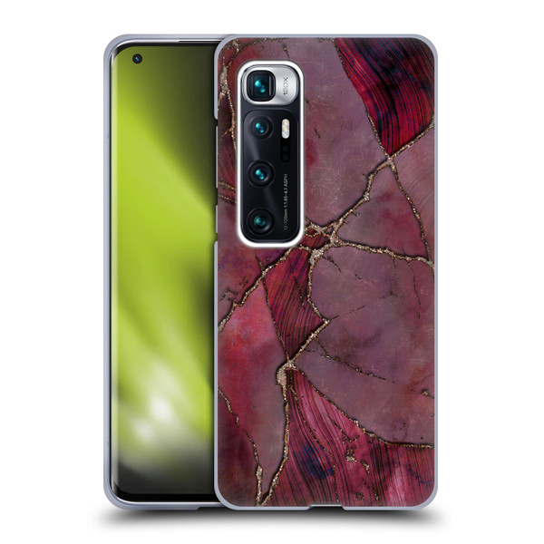 LebensArt Mineral Marble Red Soft Gel Case for Xiaomi Mi 10 Ultra 5G