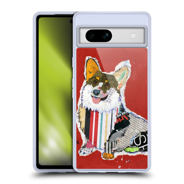 Michel Keck Dogs 2 Corgi Soft Gel Case for Google Pixel 7a