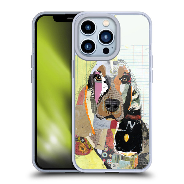 Michel Keck Dogs Basset Hound Soft Gel Case for Apple iPhone 13 Pro
