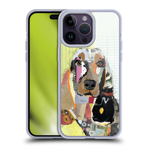 Michel Keck Dogs Basset Hound Soft Gel Case for Apple iPhone 14 Pro Max