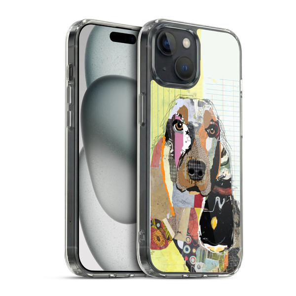 Michel Keck Dogs Basset Hound Soft Gel Case for Apple iPhone 15 & MagSafe