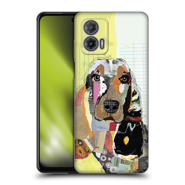 Michel Keck Dogs Basset Hound Soft Gel Case for Motorola Moto G73 5G