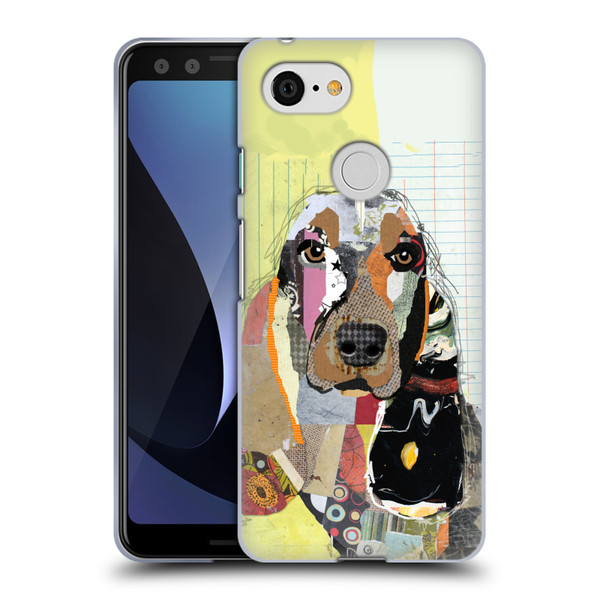 Michel Keck Dogs Basset Hound Soft Gel Case for Google Pixel 3