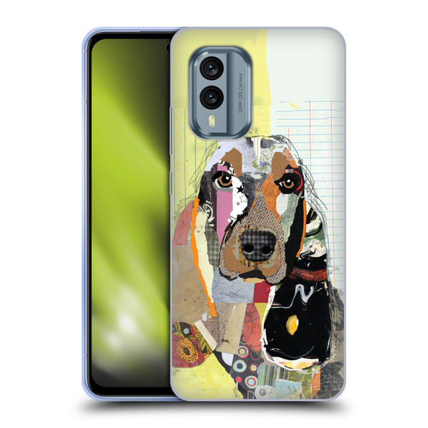 Michel Keck Dogs Basset Hound Soft Gel Case for Nokia X30