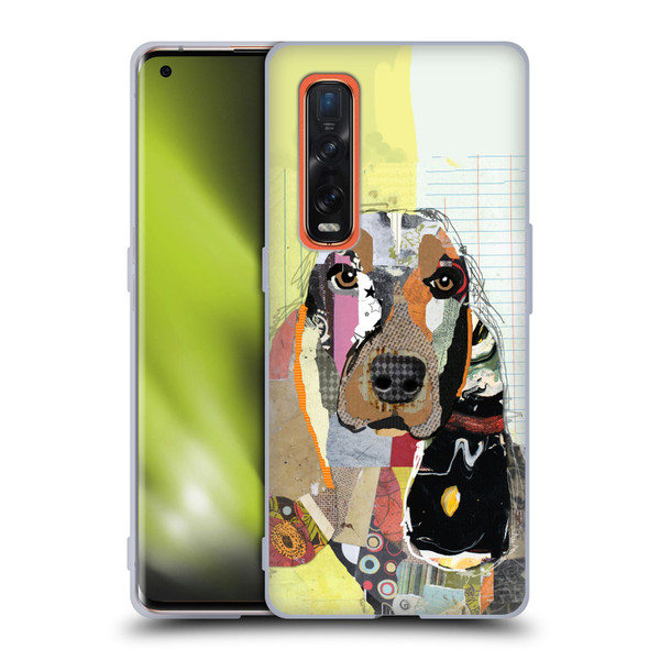 Michel Keck Dogs Basset Hound Soft Gel Case for OPPO Find X2 Pro 5G