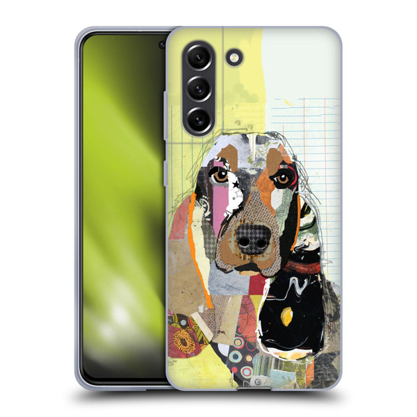 Michel Keck Dogs Basset Hound Soft Gel Case for Samsung Galaxy S21 FE 5G