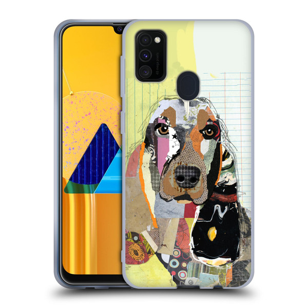 Michel Keck Dogs Basset Hound Soft Gel Case for Samsung Galaxy M30s (2019)/M21 (2020)