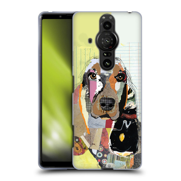 Michel Keck Dogs Basset Hound Soft Gel Case for Sony Xperia Pro-I