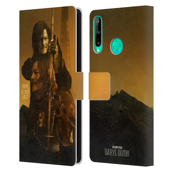 The Walking Dead: Daryl Dixon Key Art Double Exposure Leather Book Wallet Case Cover For Huawei P40 lite E