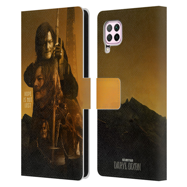 The Walking Dead: Daryl Dixon Key Art Double Exposure Leather Book Wallet Case Cover For Huawei Nova 6 SE / P40 Lite