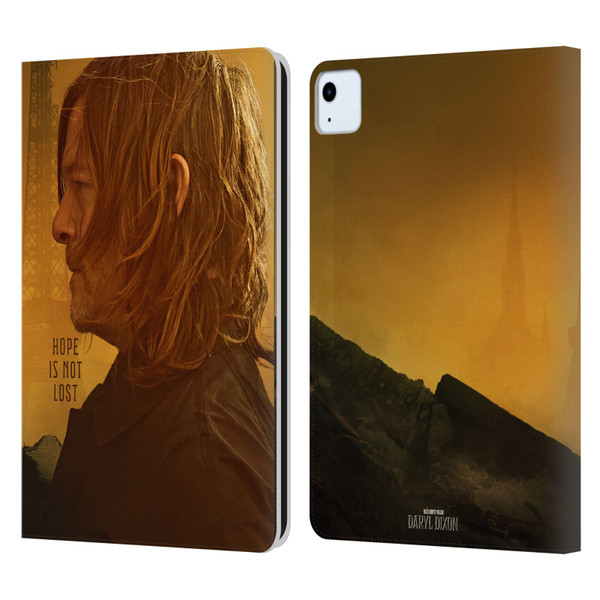 The Walking Dead: Daryl Dixon Key Art Hope Is Not Lost Leather Book Wallet Case Cover For Apple iPad Air 11 2020/2022/2024