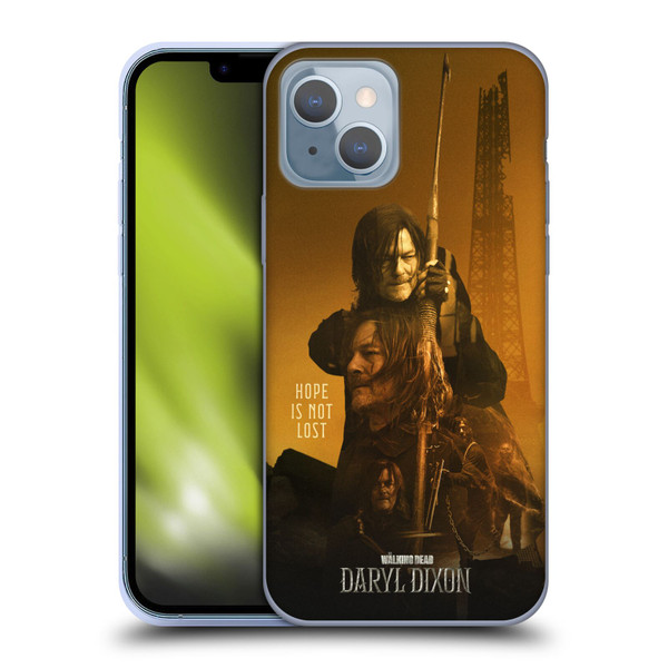 The Walking Dead: Daryl Dixon Key Art Double Exposure Soft Gel Case for Apple iPhone 14