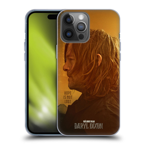 The Walking Dead: Daryl Dixon Key Art Hope Is Not Lost Soft Gel Case for Apple iPhone 14 Pro Max
