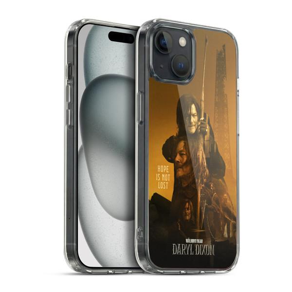The Walking Dead: Daryl Dixon Key Art Double Exposure Soft Gel Case for Apple iPhone 15 Plus & MagSafe