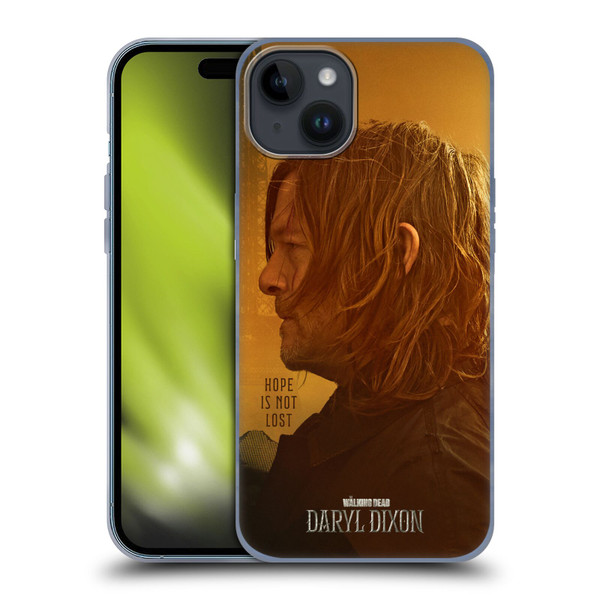 The Walking Dead: Daryl Dixon Key Art Hope Is Not Lost Soft Gel Case for Apple iPhone 15 Plus
