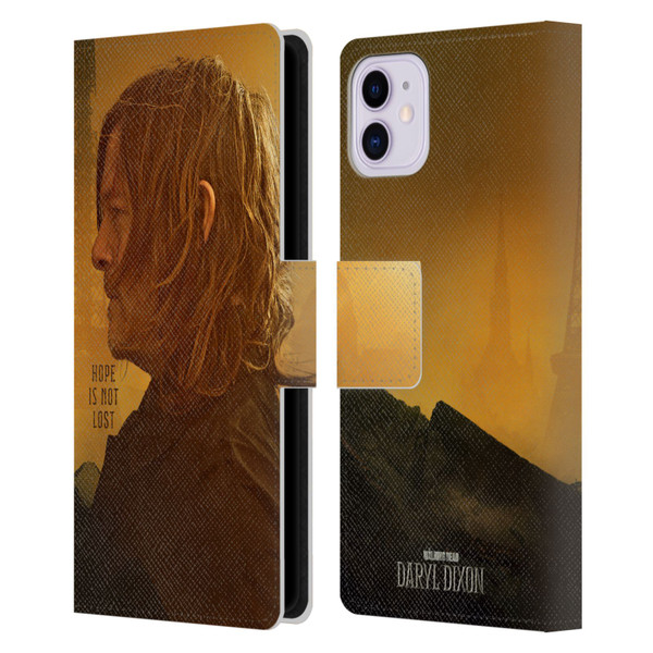 The Walking Dead: Daryl Dixon Key Art Hope Is Not Lost Leather Book Wallet Case Cover For Apple iPhone 11