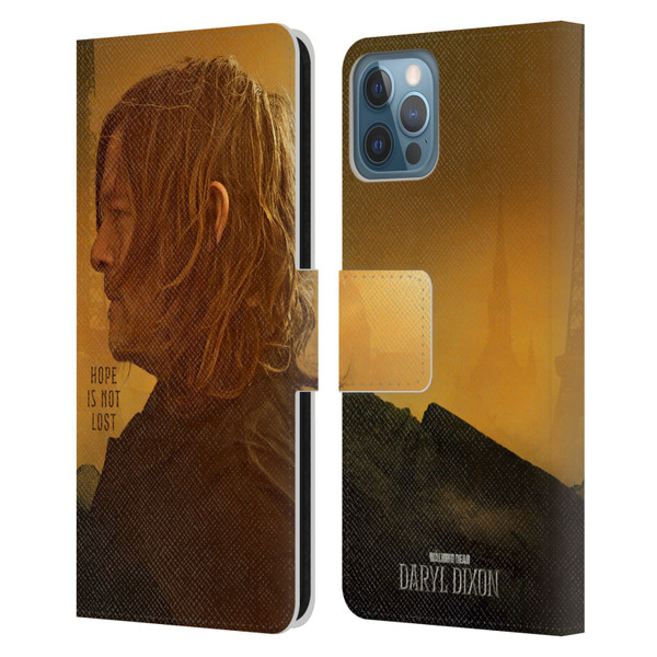 The Walking Dead: Daryl Dixon Key Art Hope Is Not Lost Leather Book Wallet Case Cover For Apple iPhone 12 / iPhone 12 Pro