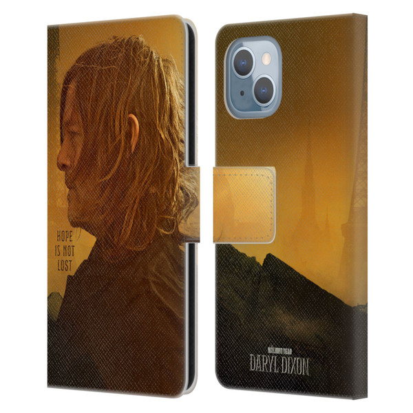 The Walking Dead: Daryl Dixon Key Art Hope Is Not Lost Leather Book Wallet Case Cover For Apple iPhone 14