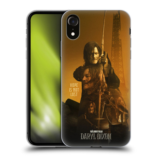 The Walking Dead: Daryl Dixon Key Art Double Exposure Soft Gel Case for Apple iPhone XR